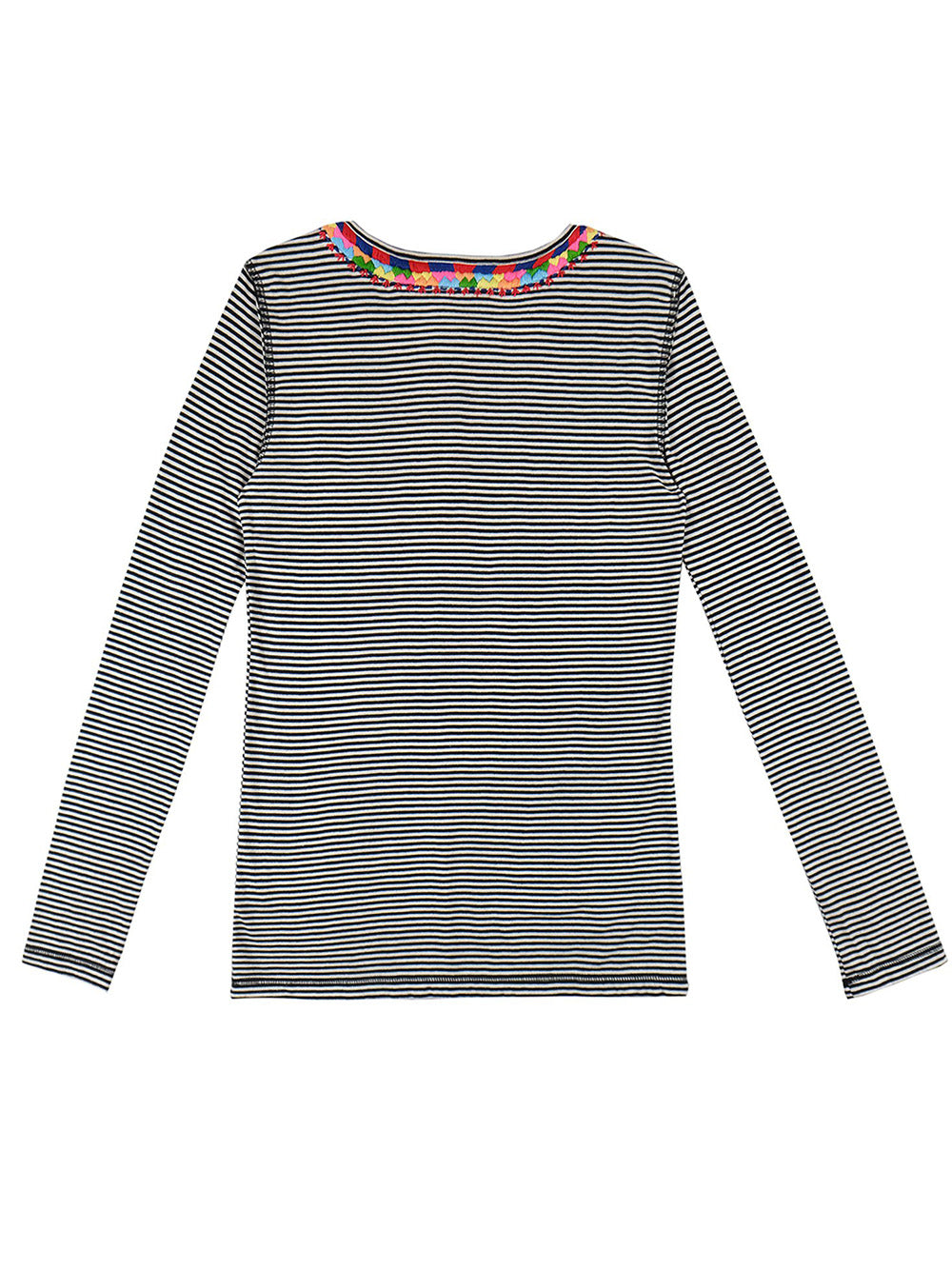 BLACK STRIPED SKIN T-SHIRT