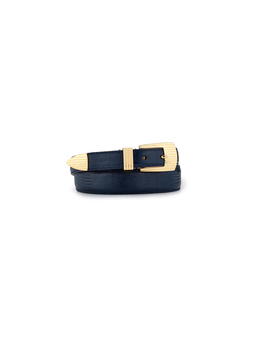 CEINTURE RODEO LEZARD BLUE