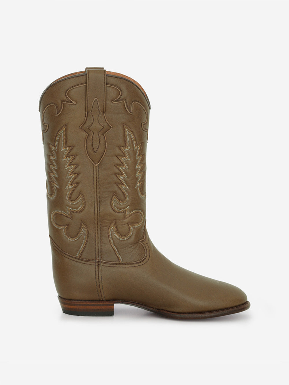 MIDNIGHT LEATHER BRONZE BOOTS