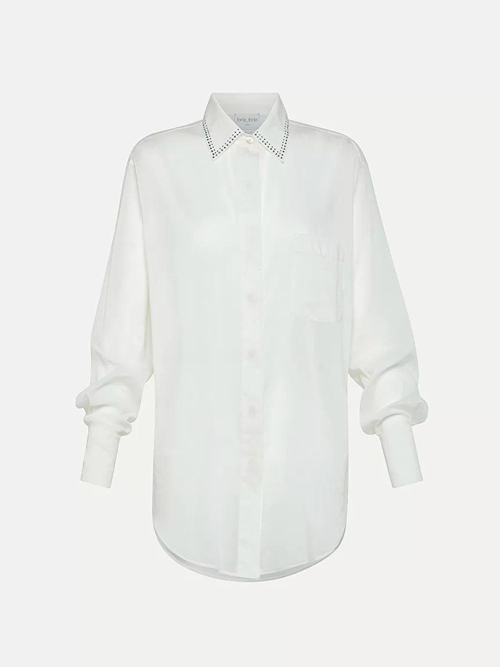 OVERSIZE SHIRT WITH RHINESTONES