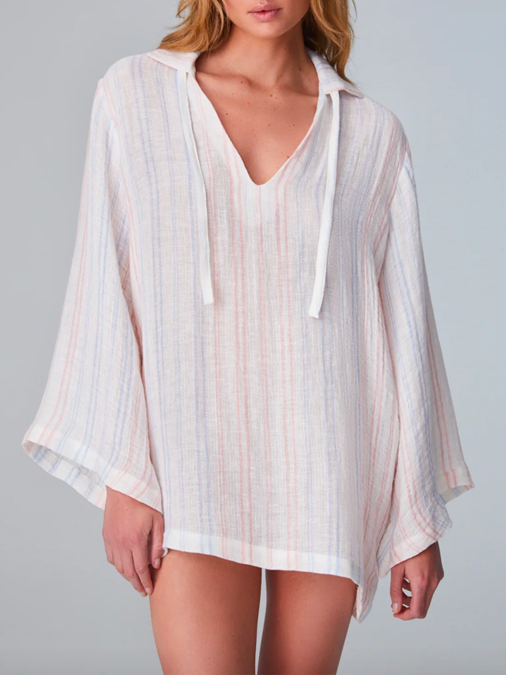 PINK AND BLUE RAY TUNIC