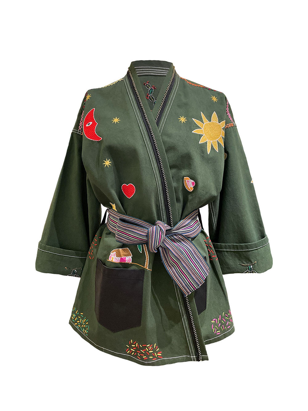 KIMONO MEXICAIN KAKI