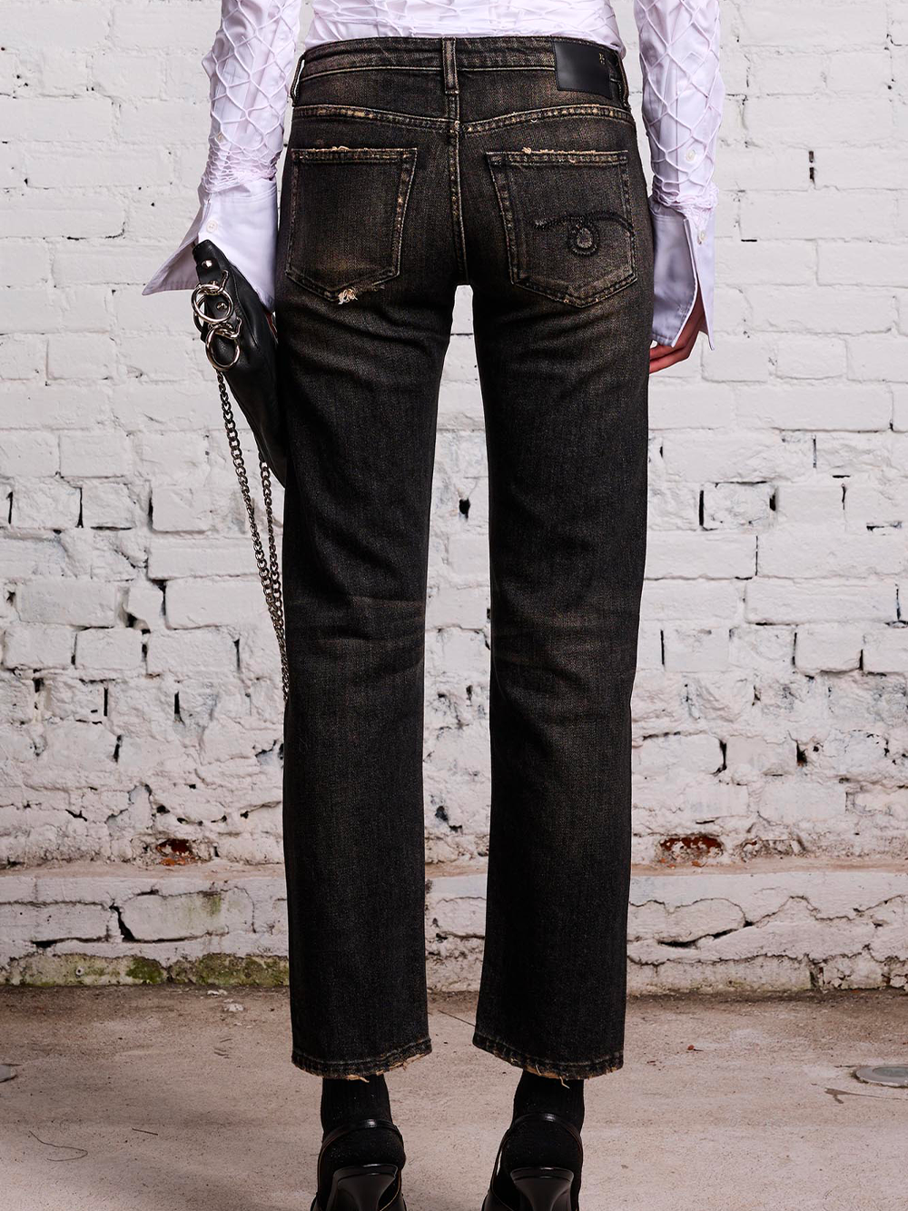 JEAN BOY STRAIGHT ABBEY BLACK