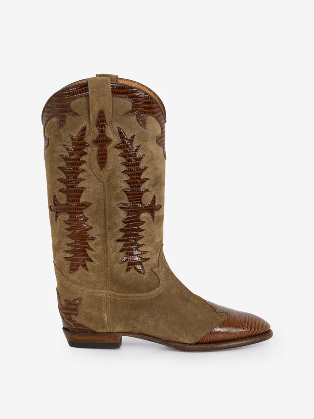 MIDNIGHT LORD CHESTNUT BROWN SANTIAG BOOTS