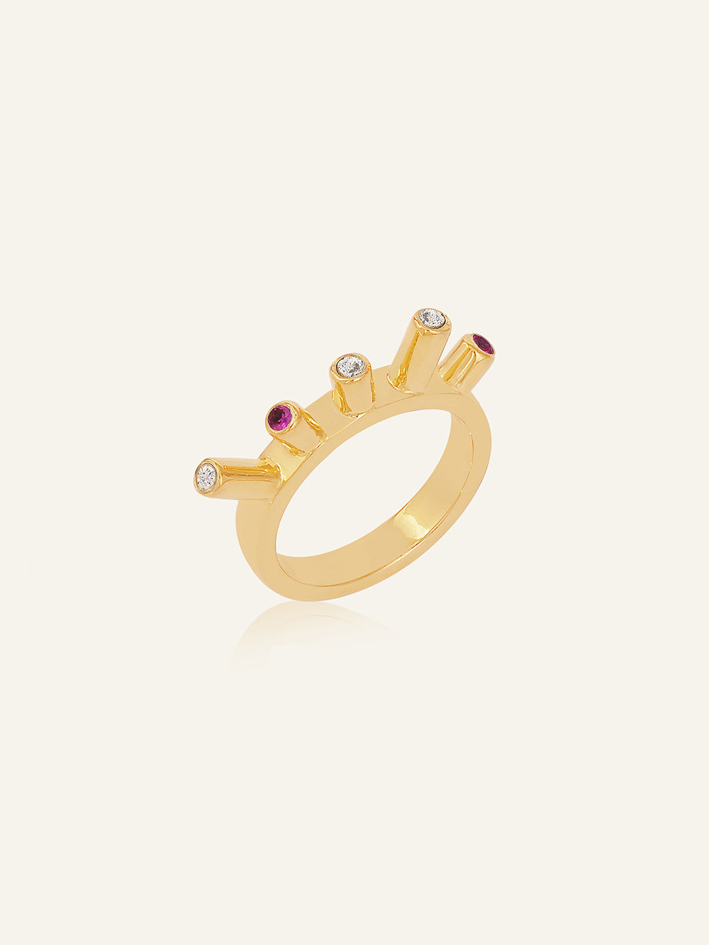 CORAL RING YELLOW GOLL