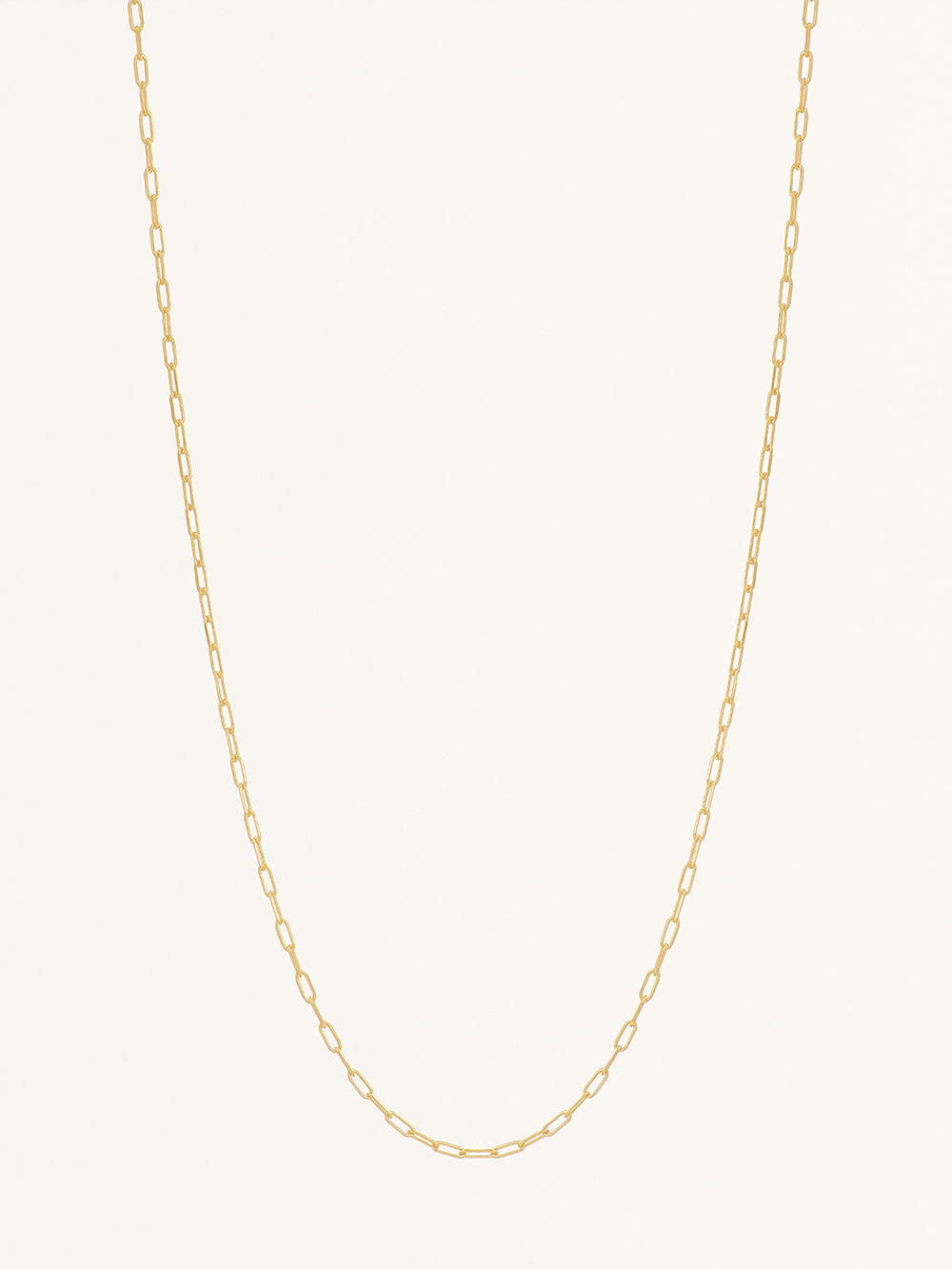 MINI RECTANGLE CHAIN 45CM YELLOW GOLD