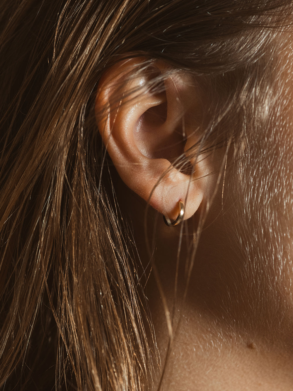 MINI 18 CARAT YELLOW GOLD CREOLE