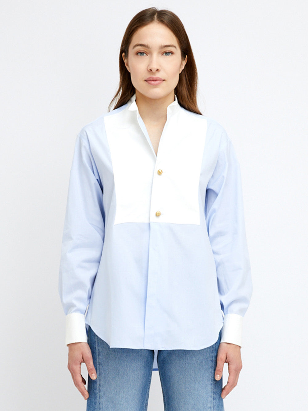 CHEMISE PRUNE BLEU CIEL