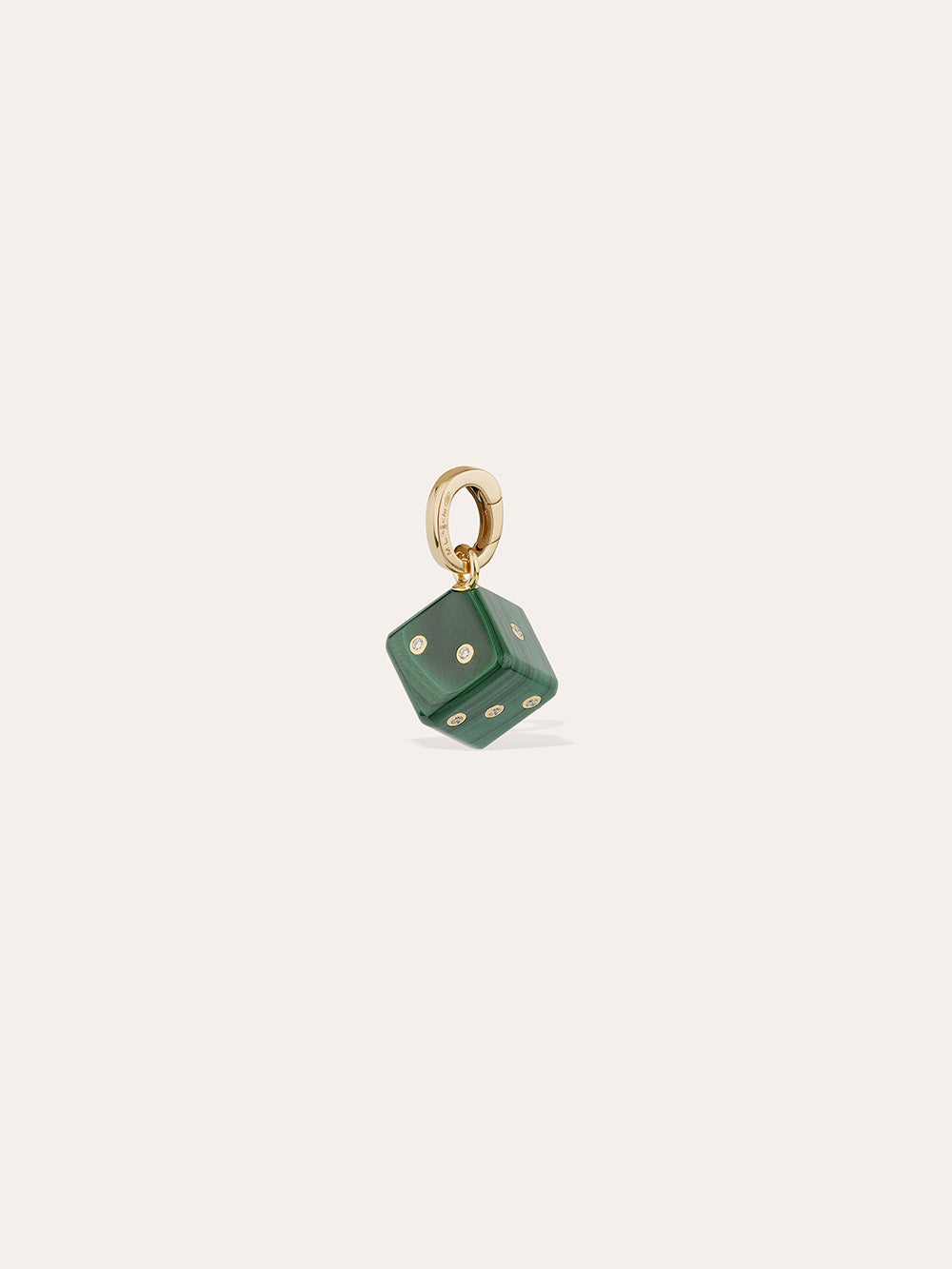 PENDENTIF DADO MALACHITE 11MM