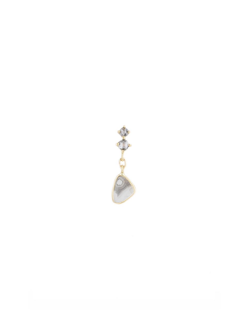 GREY DIAMOND EARRING