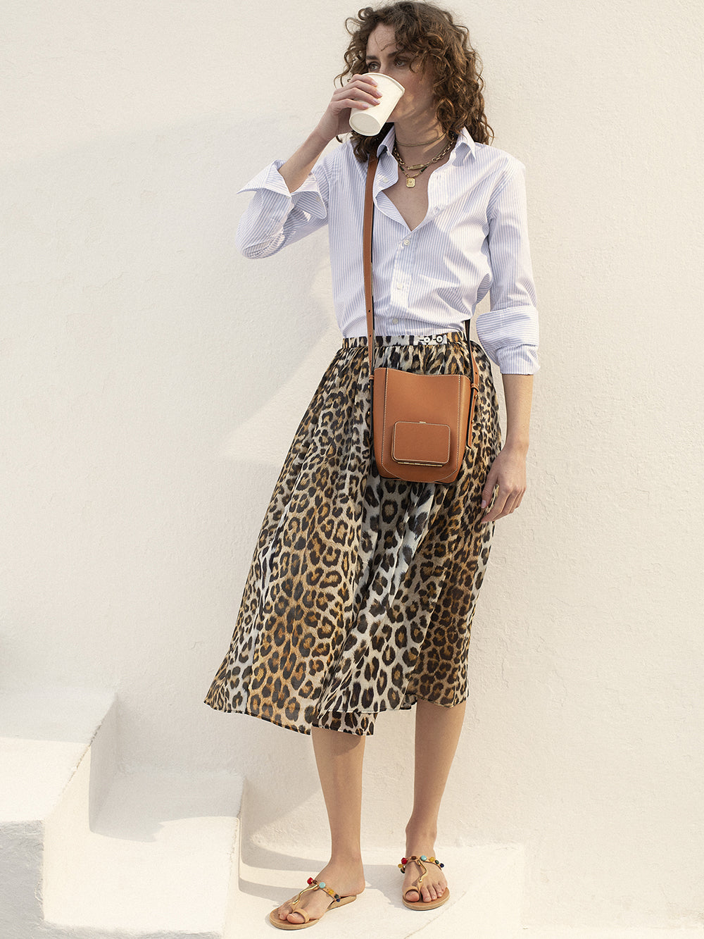 LEOPARD MINORCA SKIRT