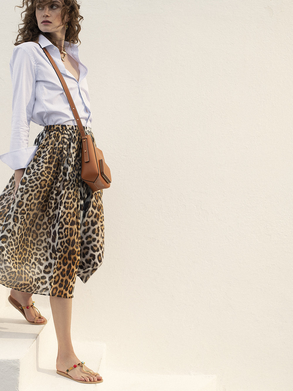 LEOPARD MINORCA SKIRT