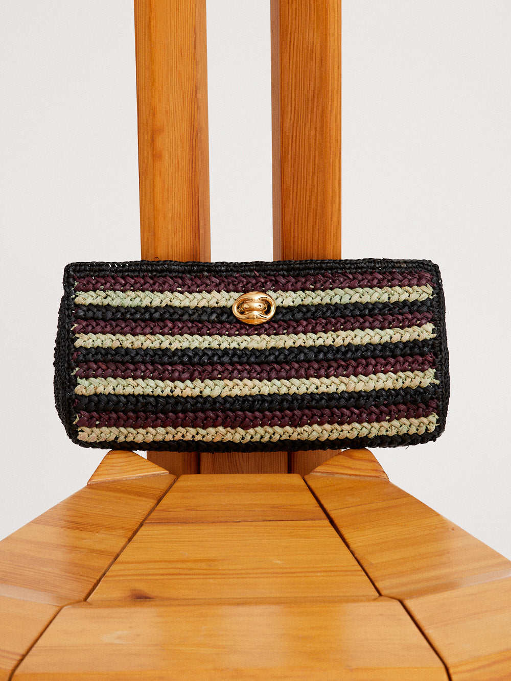 POCHETTE UPTOWN RAPHIA INDIGO