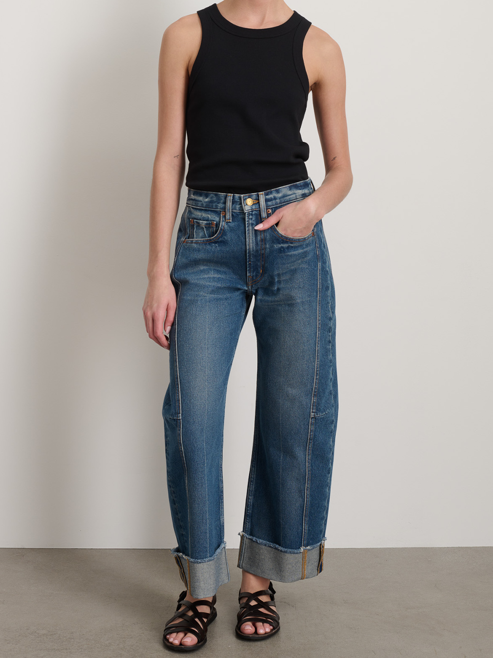 RELAXED CUFFED LASSO VISTA BLUE JEANS