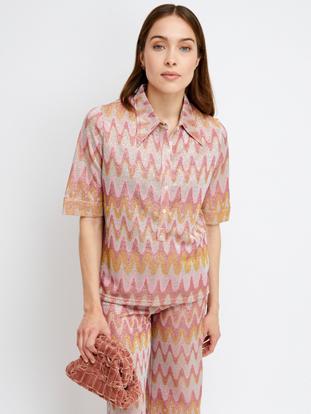 LAUREN PINK WAVE SHIRT