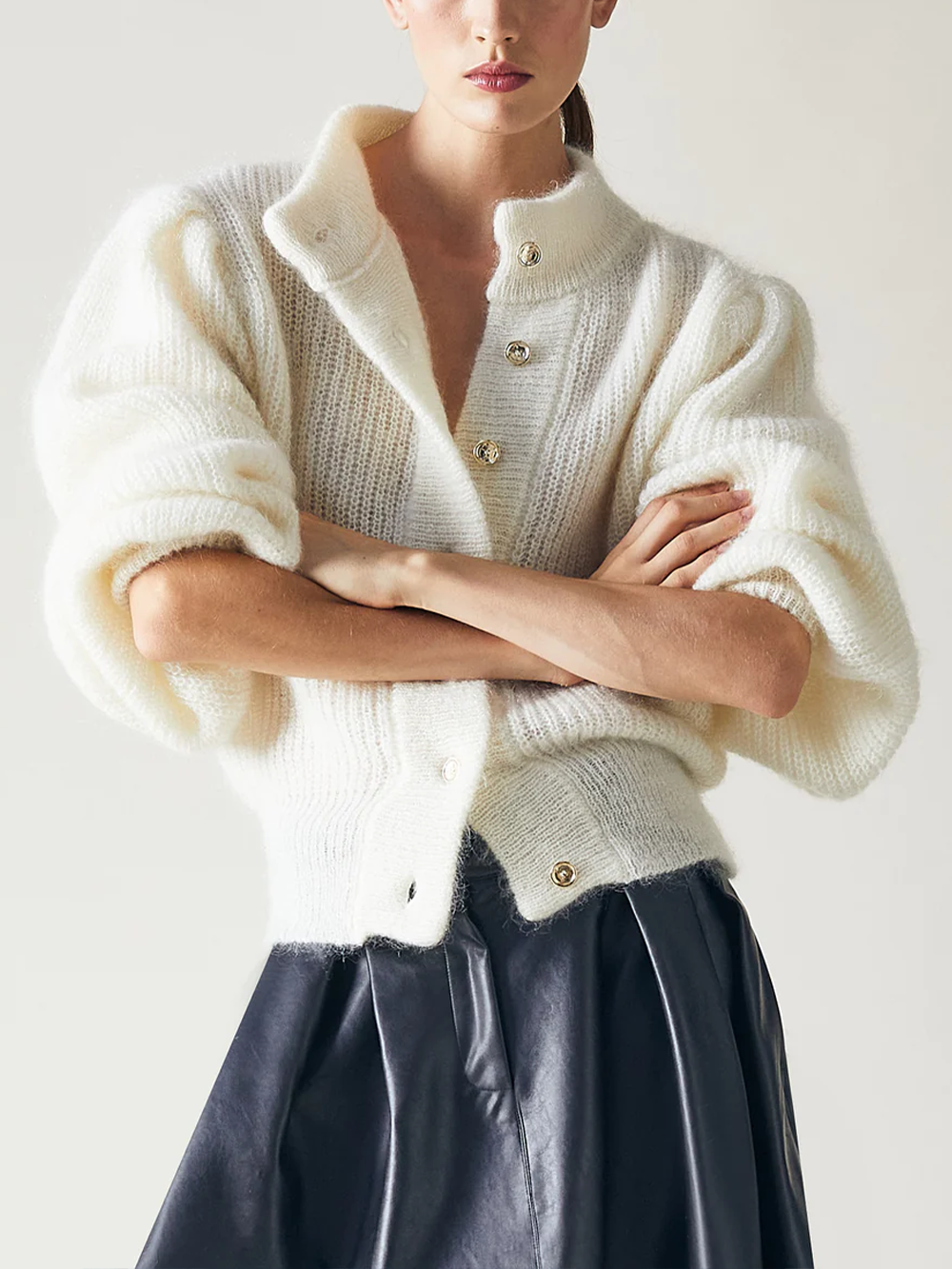 CARDIGAN LEANDRA WHITE