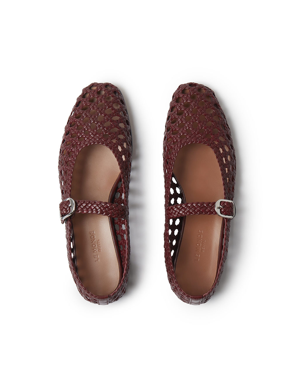 MARY JANE WOVEN LEATHER