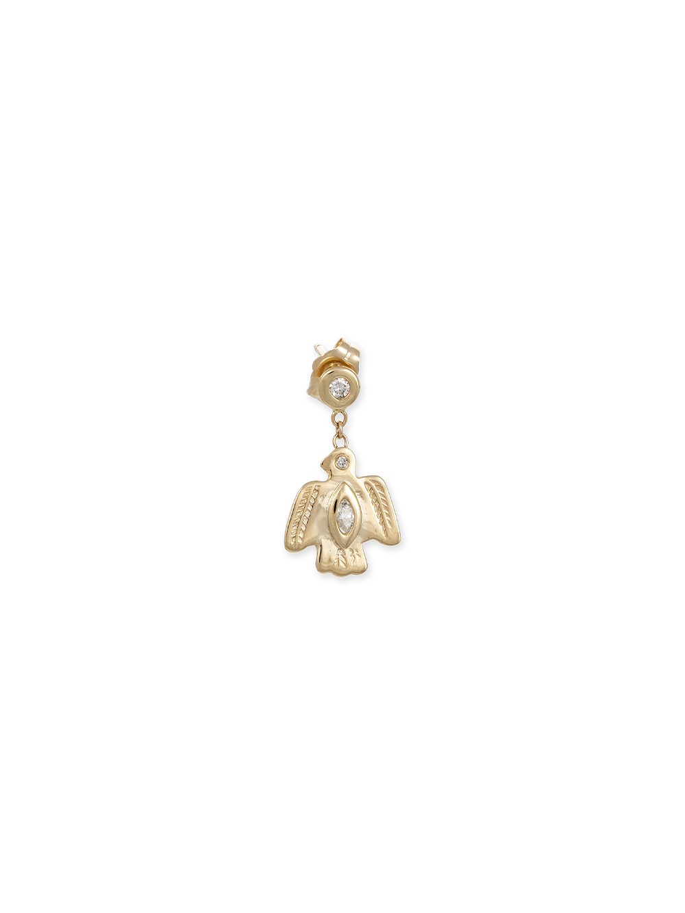 EARRING BIRD MARQUISE DIAMONDS