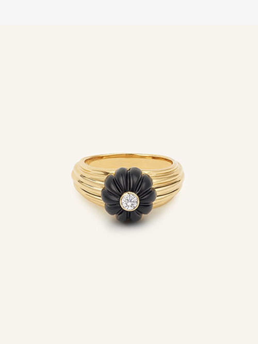 GELATO ONYX AND DIAMOND RING