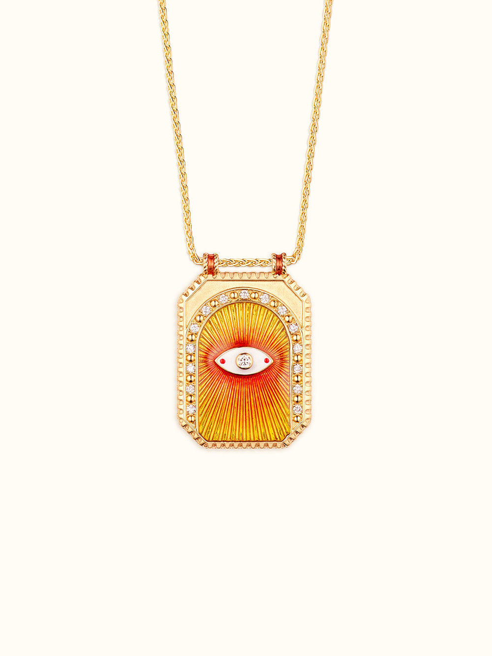 EYE PROECT ORANGE SCAPULAR NECKLACE