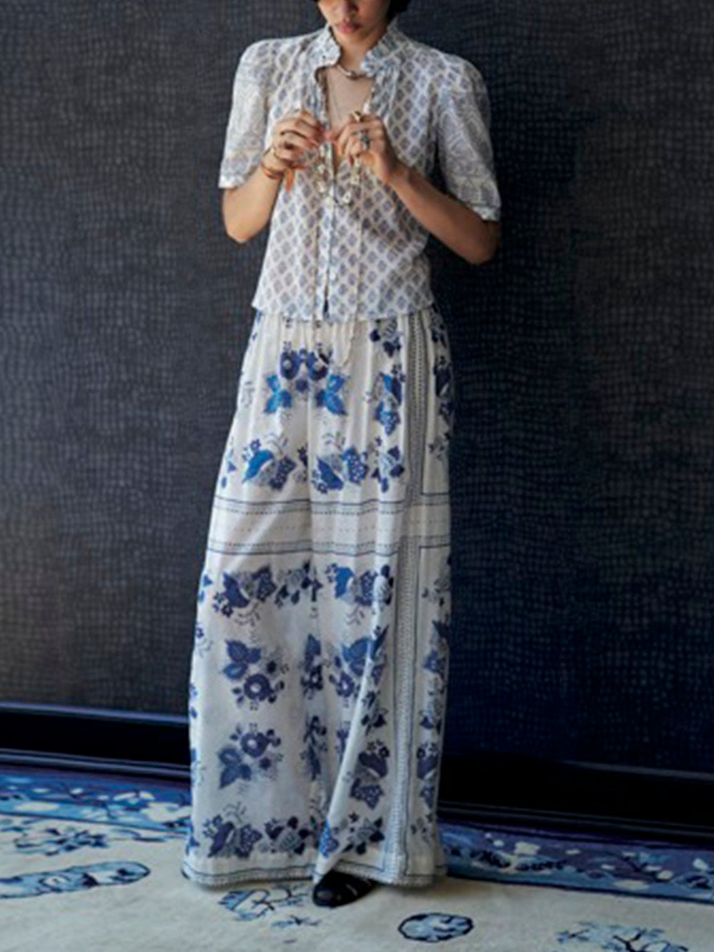 BLUE CHINA MARGIE PALL