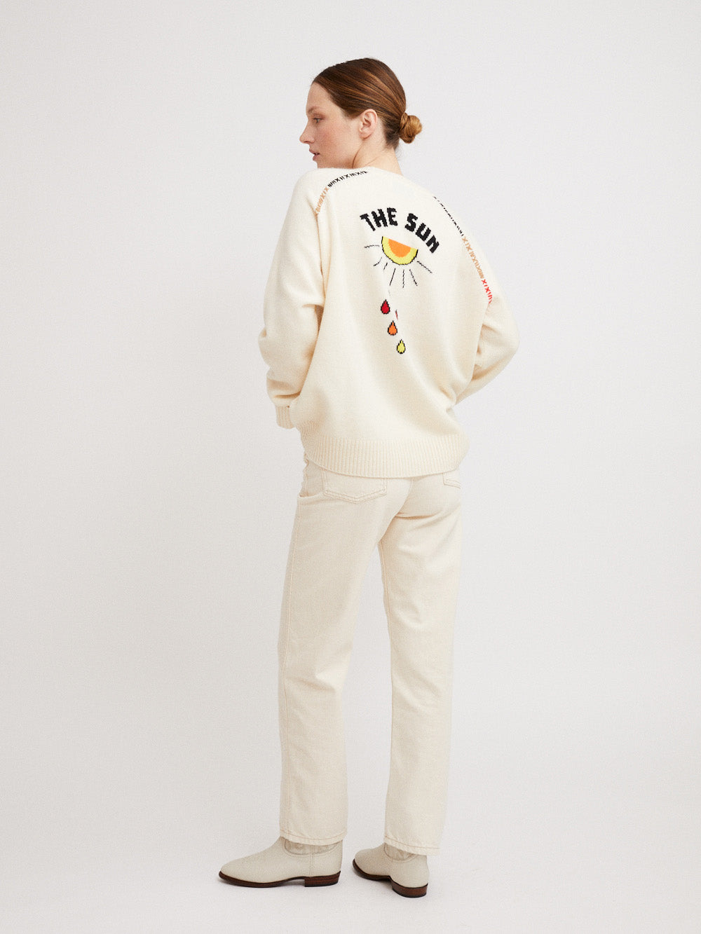 PULL CACHEMIRE SUN OFF WHITE