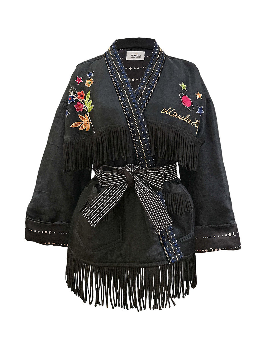 KIMONO RODEO SILK NOIR