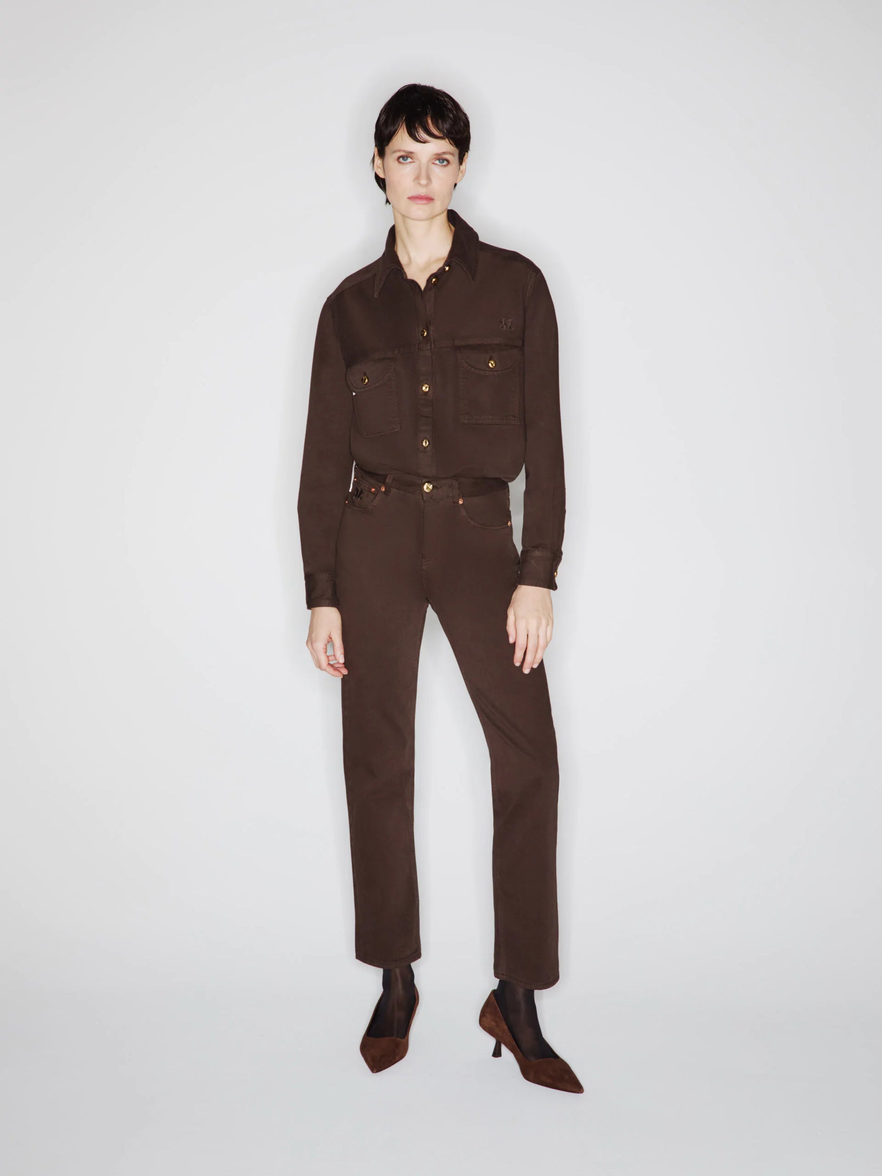 BERBER CHOCOLATE CLAPOTIS SHIRT