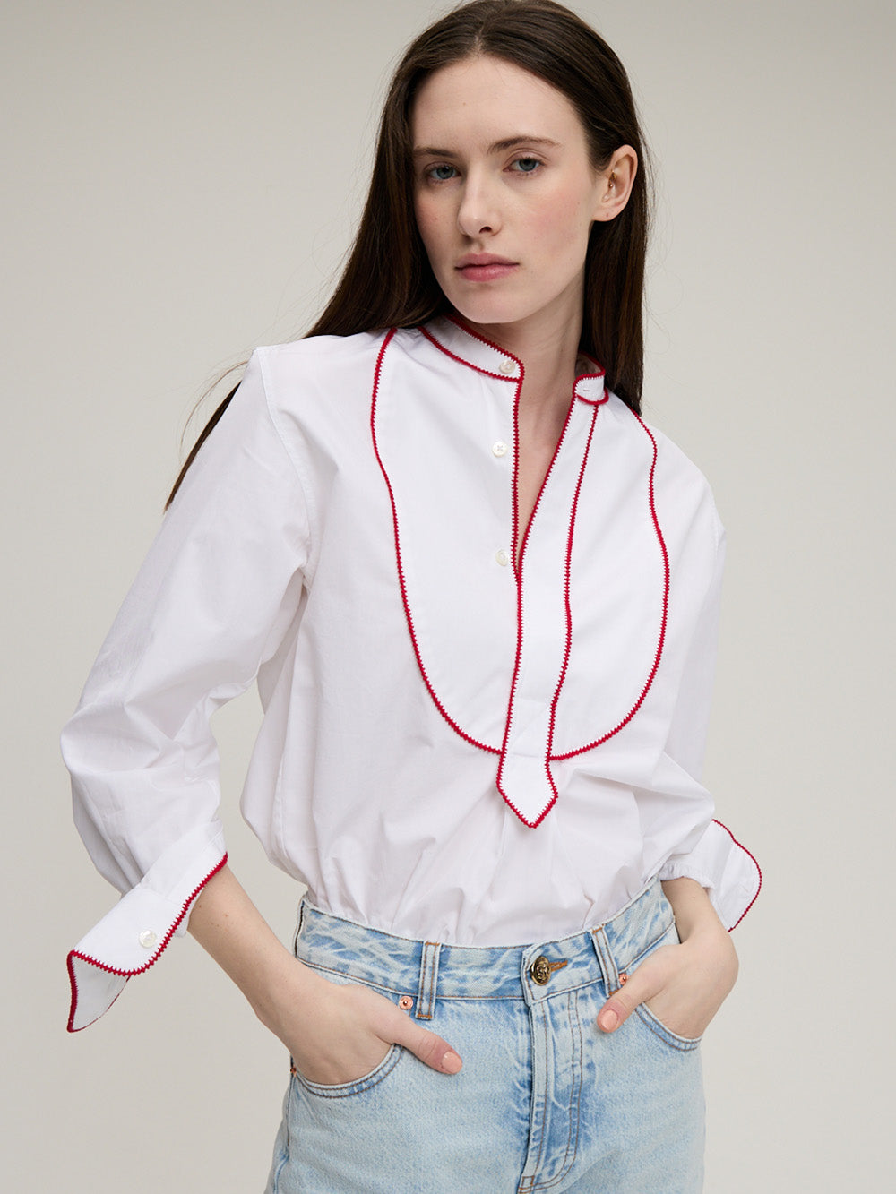 CHEMISE PAINTER VENETIAN ROUGE