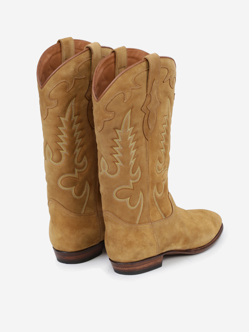 MIDNIGHT COWBOY BOOTS IN TAN SUEDE