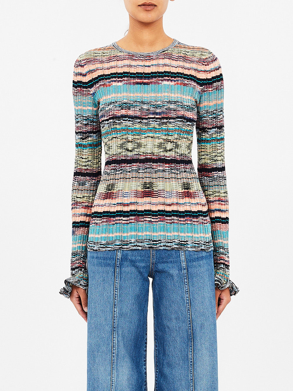 MACI AZURITE LONG SLEEVE TOP