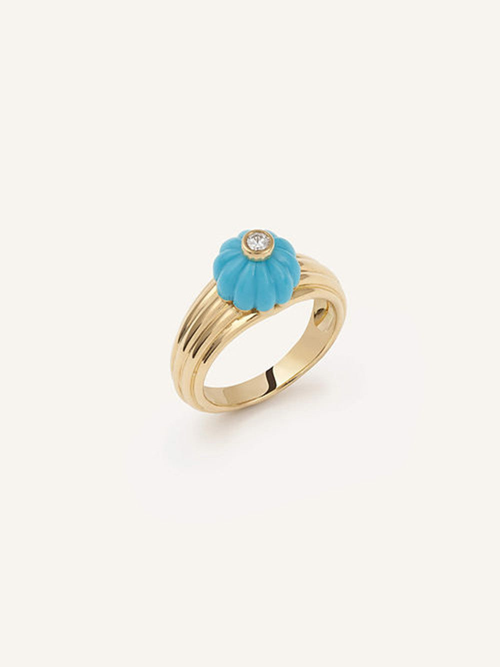 GELATO TURQUOISE AND DIAMOND RING