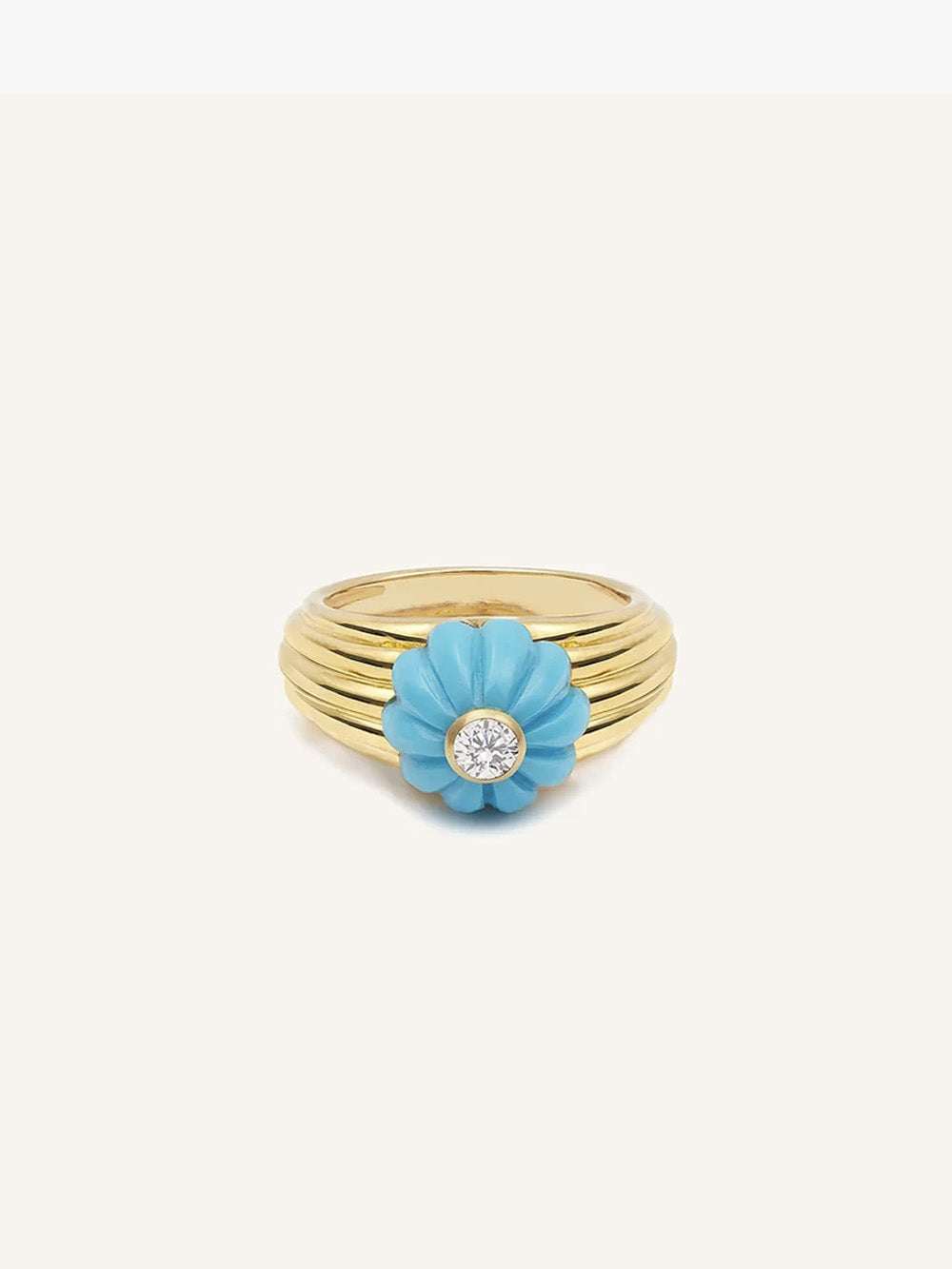 BAGUE GELATO TURQUOISE ET DIAMANT