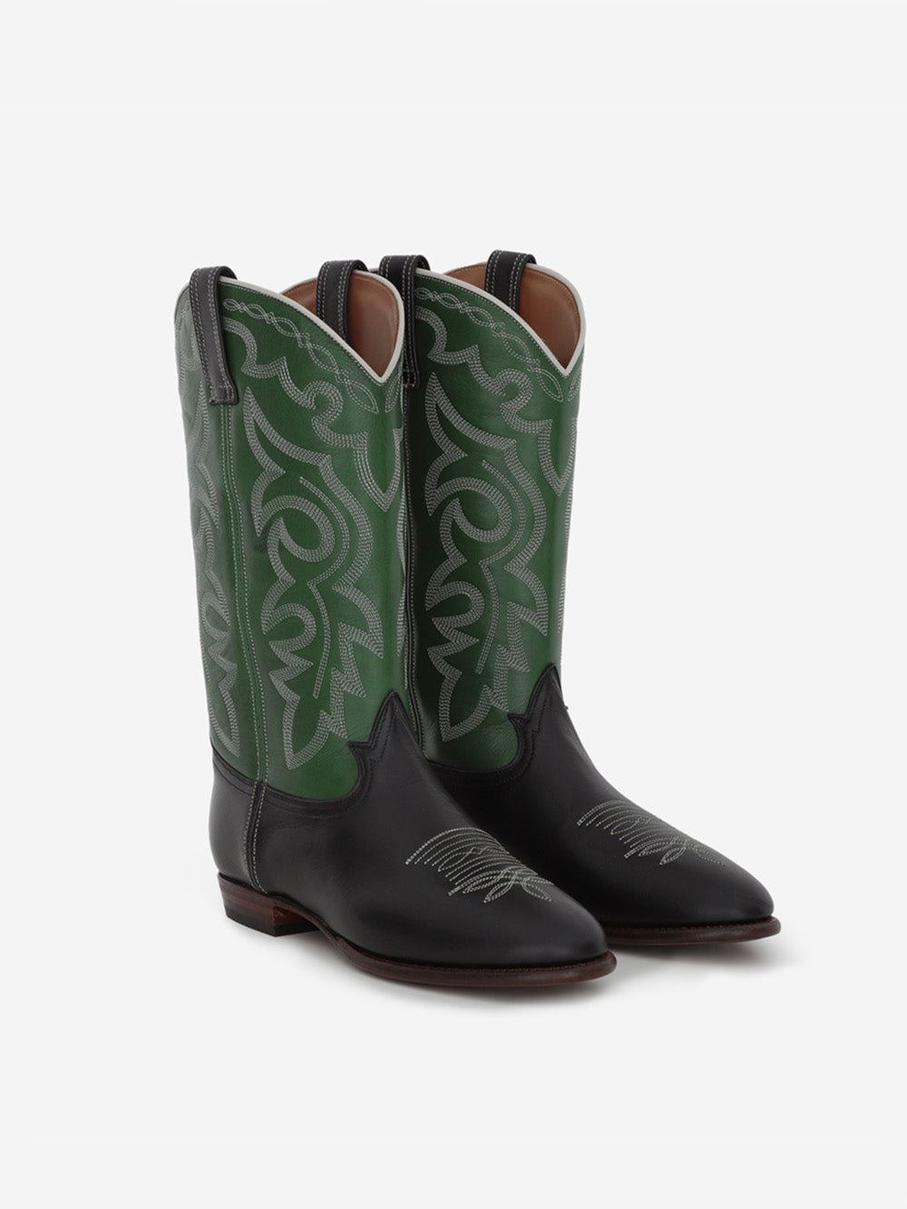  MIDNIGHT WANDER GREEN BLACK BOOTS