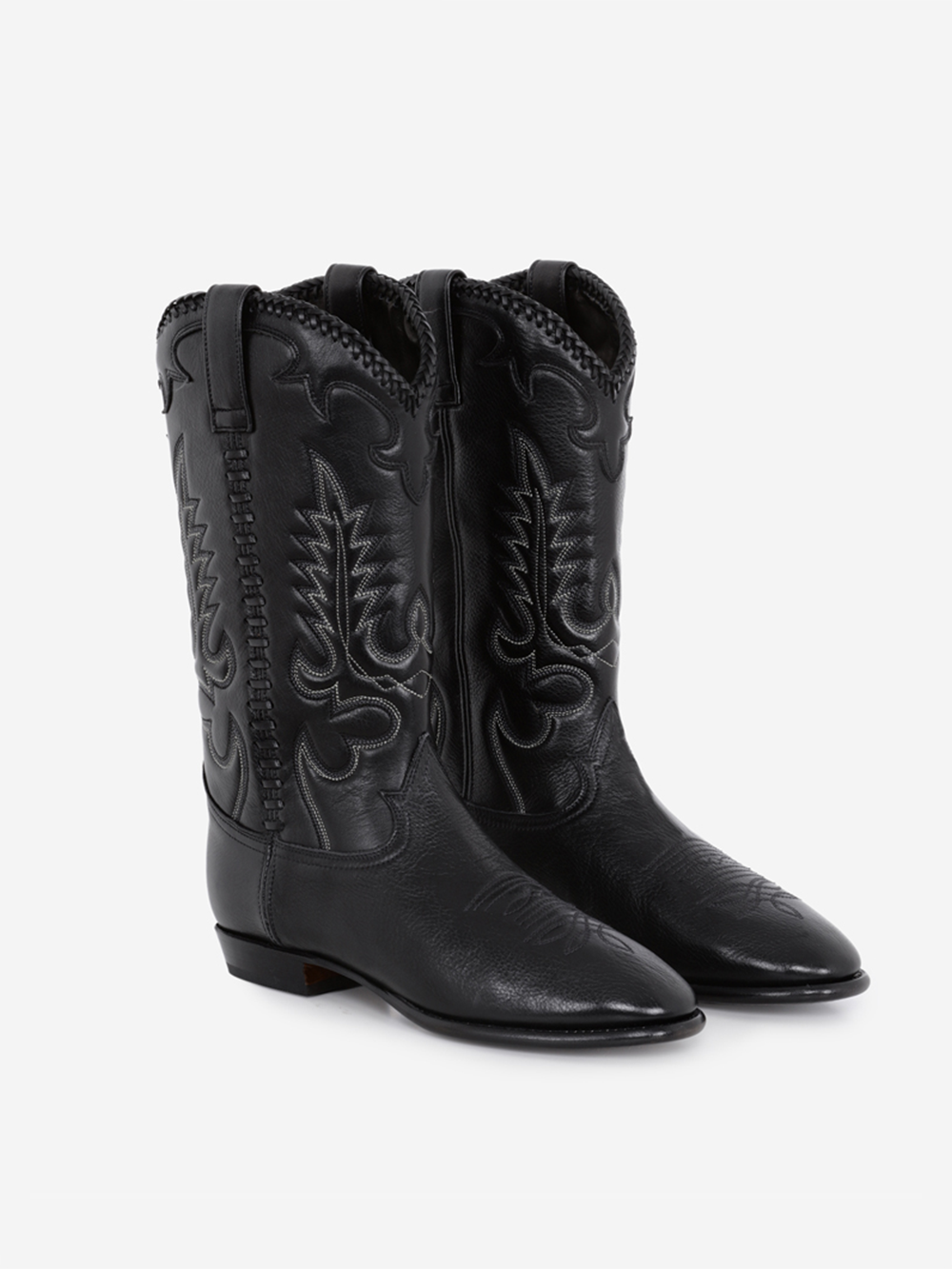 MIDNIGHT WESTERN BLACK BOOTS