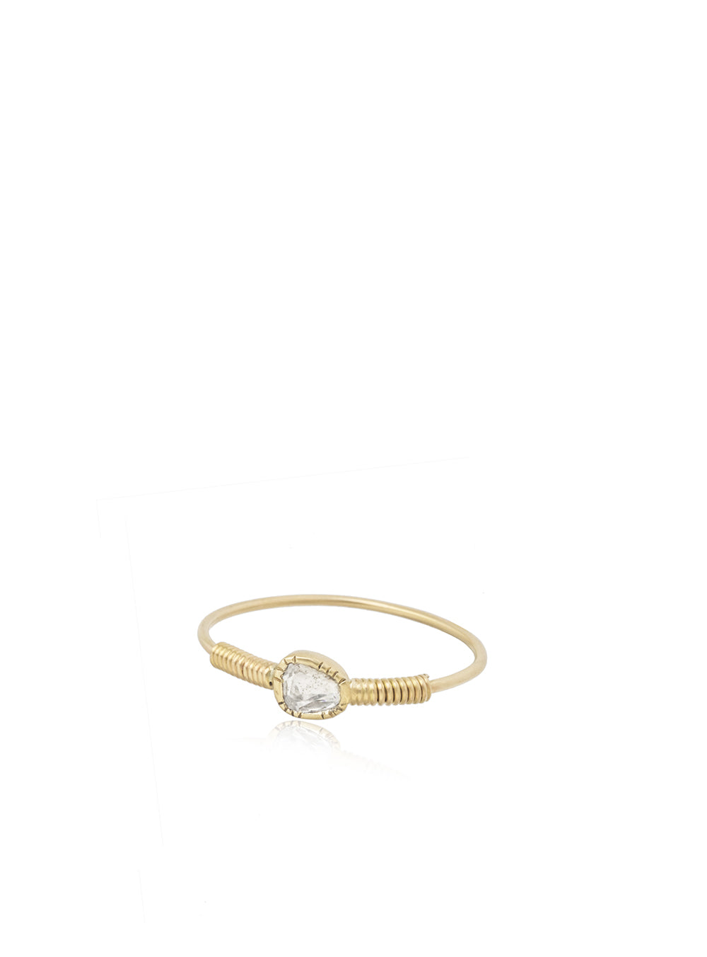 GOLD THREAD AND DIAMOND RING