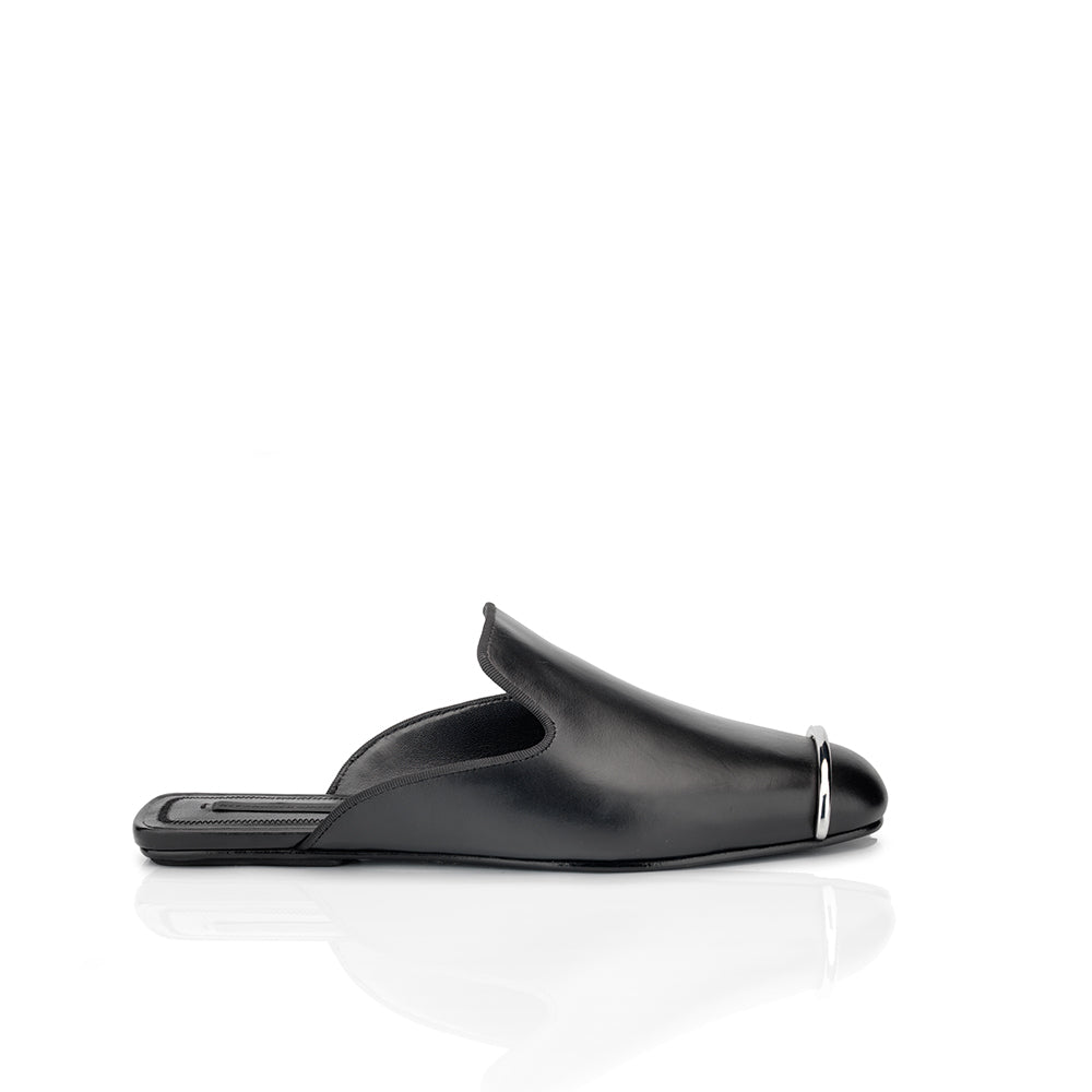 JAELLE CALF SKIN SLIPPERS