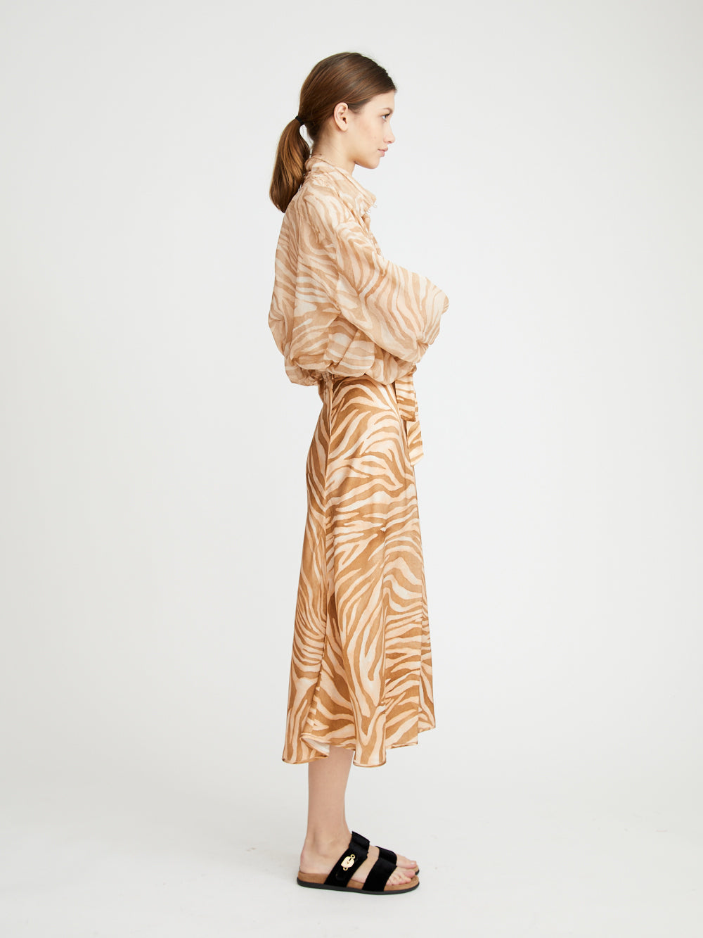 WILD HORSES POWDER WRAP SKIRT