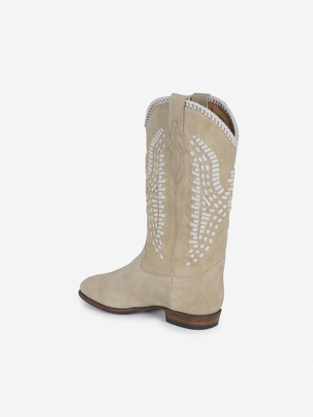 BOTTES SANTIAG INCA EN SUEDE DESERT WHITE