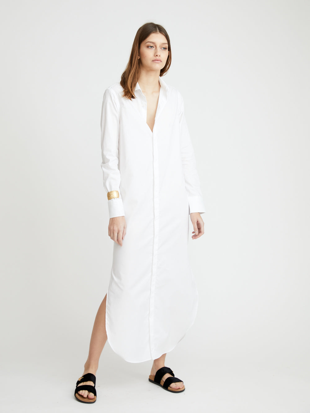 ROBE BLANKET BLANC