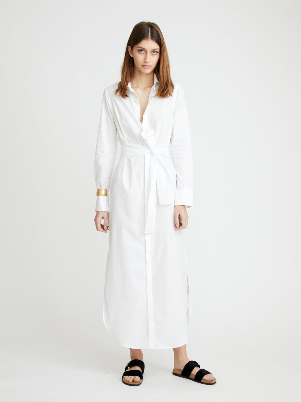 ROBE BLANKET BLANC