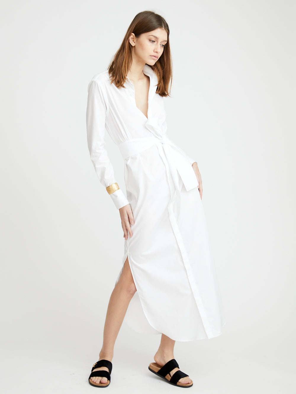 WHITE BLANKET DRESS