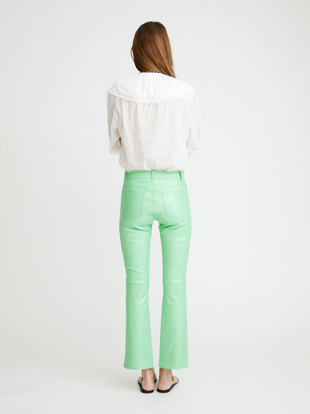 GREEN DIPPED DEAN PANTS