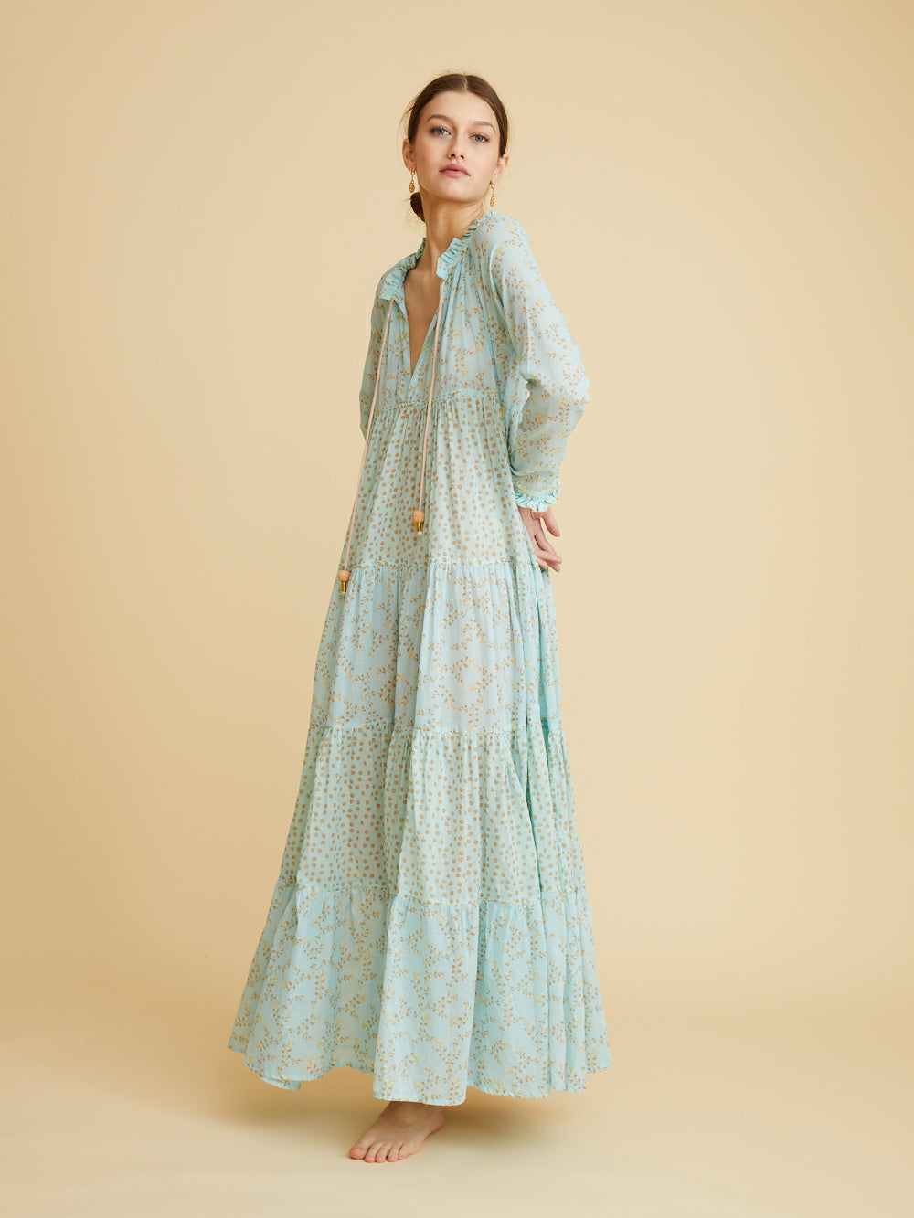 MAXI HIPPY DRESS VIOLA SPEARMINT