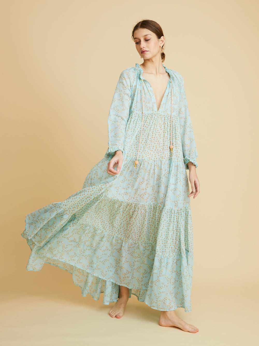 MAXI HIPPY DRESS VIOLA SPEARMINT