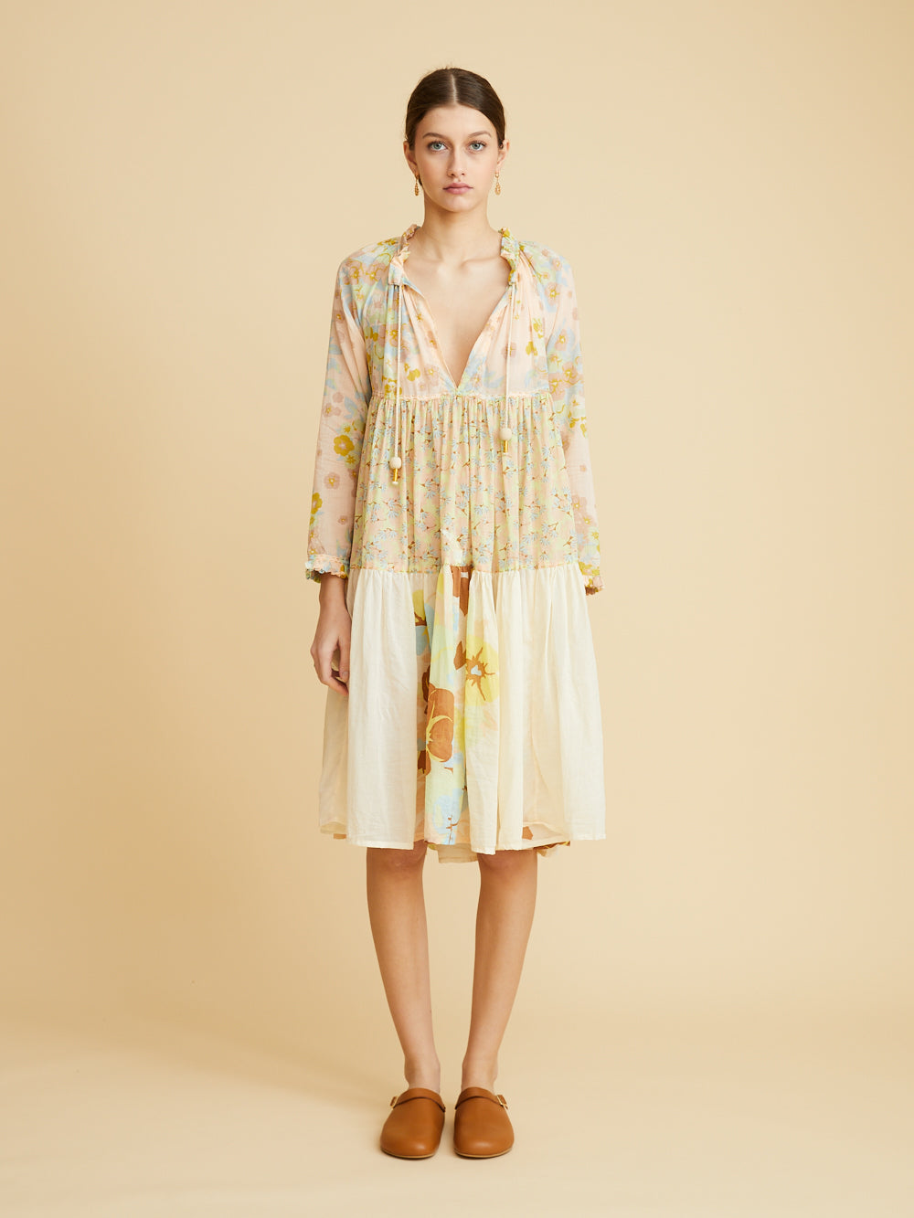 ROBE FLOWER BOUQUET SHORT TO KNEE