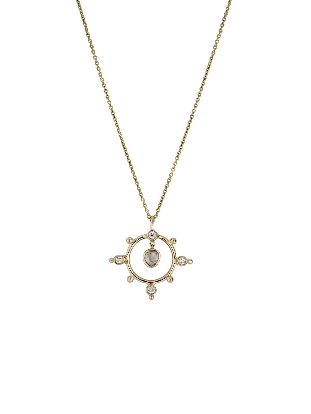 COLLIER PENDENTIF OR JAUNE 14K