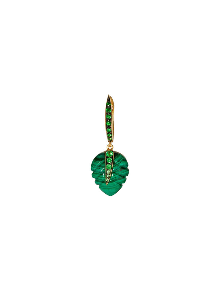 BOUCLE D'OREILLE HOPE MALACHITE