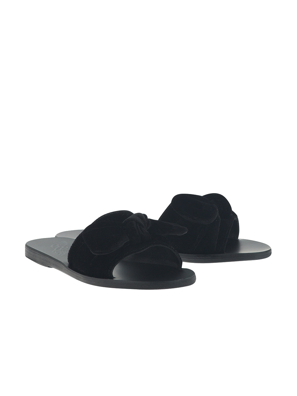 TAYGETE BLACK BOW SANDALS