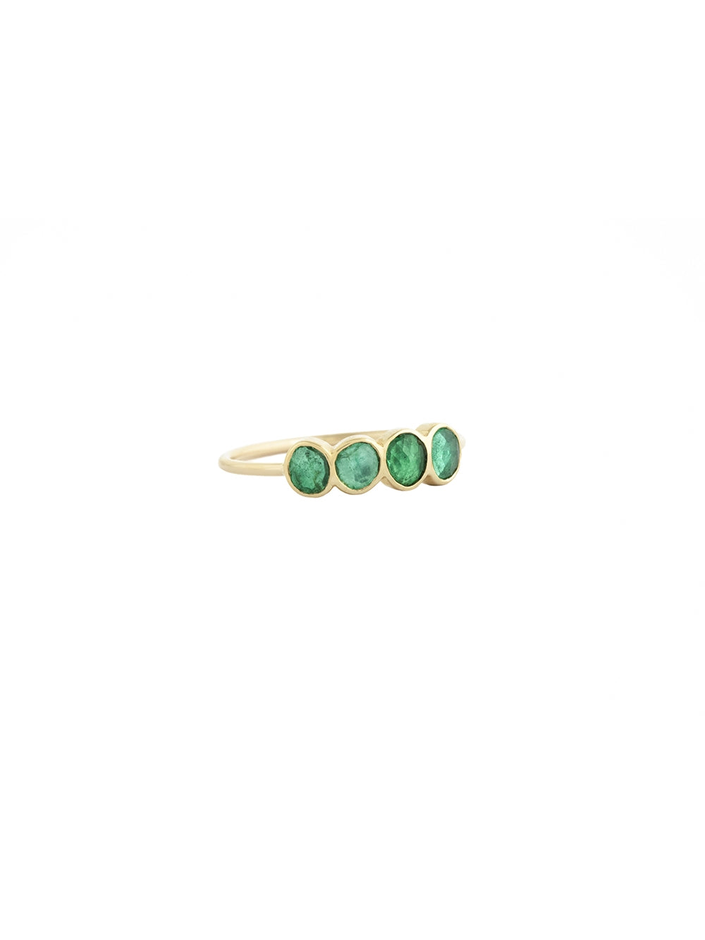 RING SET WITH 4 EMERALDS